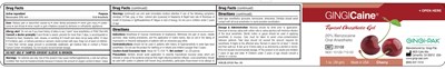Gingicaine Cherry Jar Label